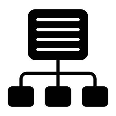 Algoritma vektör tasarımı, veri akışını gösteren bir kağıtta durum haritası 