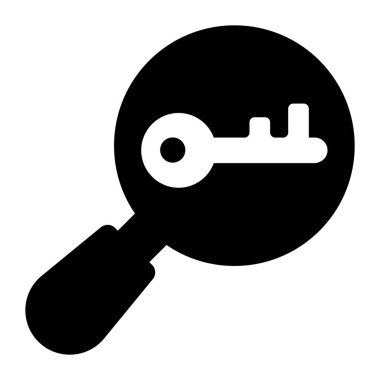 Büyüteç altında Temel Anahtar, anahtar kelime araştırma aracı simgesi