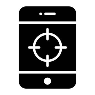 Akıllı telefon içerisindeki madde, mobil hedef simgesi