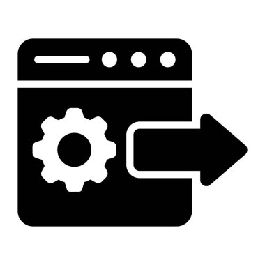 Web sayfasında çark Web bakım simgesini gösterir