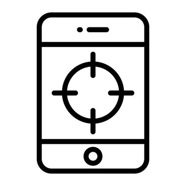 Akıllı telefon içerisindeki madde, mobil hedef simgesi