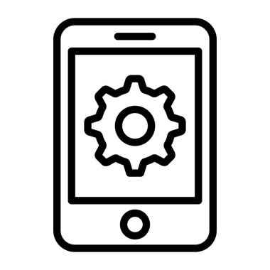 Temel Gear cep telefonu, mobil ayar simgesi