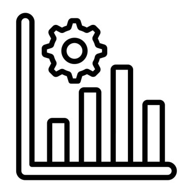 Temel RGBData yönetim simgesi, vitesli düzenlenebilir bar biçimi 