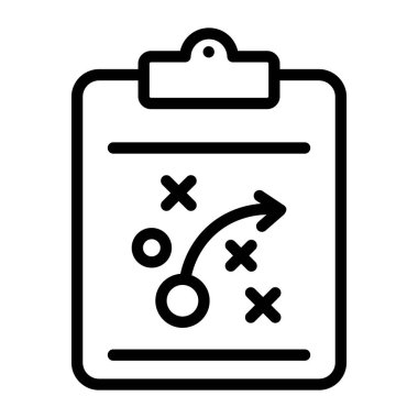 Taktik plan vektör biçimi, modern düz stil oyun planı 