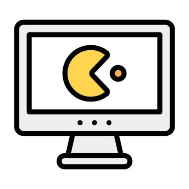 Düzleştirilebilir biçimdeki video oyunu simgesi 