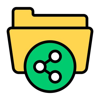 Paylaşım dizini simgesinin düzenlenebilir tasarımı