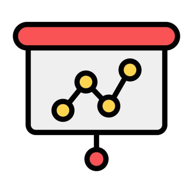 İş veri sunum simgesi kavramını gösteren çoklu satır şeması