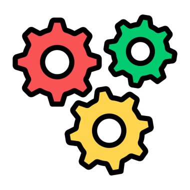 Düzenlenebilir vites simgesi, düzenlenebilir vektör tasarımı 
