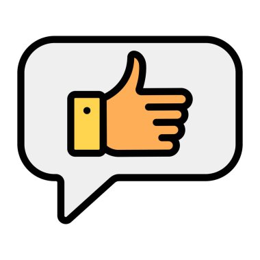 İçerideki ileti baloncuğu, geri bildirim simgesi