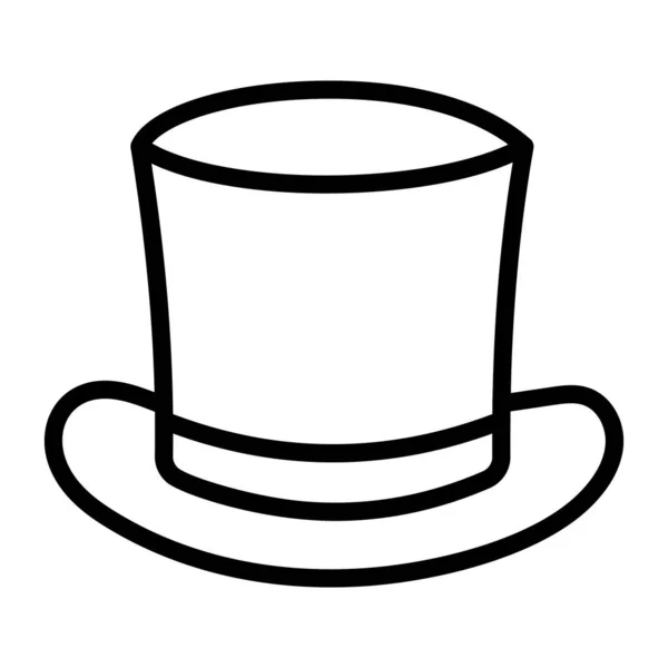 Icon Top Hat Headwear Accessory Vector — Stock Vector