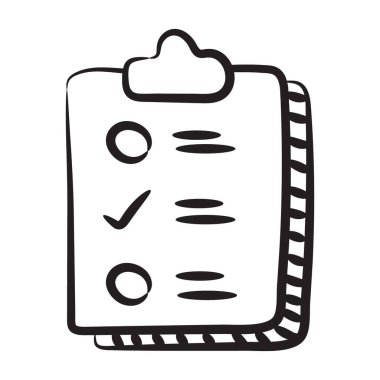 Yapılacaklar listesi tasarımı, modern karalama biçiminde vektör 