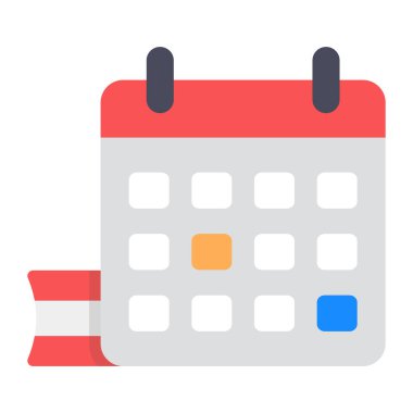 Düzenlenebilir düz biçim zaman çizelgesi vektörü 