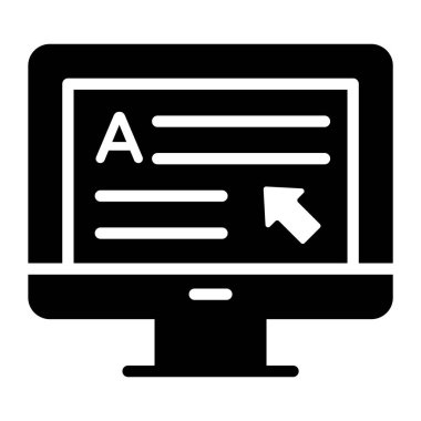 Düzenlenebilir biçimdeki çevrimiçi içerik simgesi 