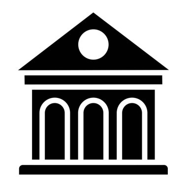 Düzenlenebilir düz biçimli kitaplık simgesi 