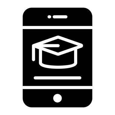 Eğitim başvuru vektörü, cep telefonunun içindeki havan panosu 