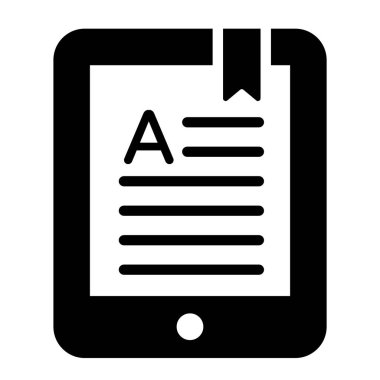 Düzenlenebilir biçimdeki mobil yer imi vektörü, yer imi içeriği 