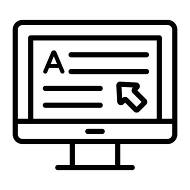 Düzenlenebilir biçimdeki çevrimiçi içerik simgesi 