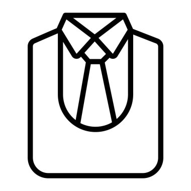 Düzenlenebilir biçimdeki üniforma gömleğinin vektörü 