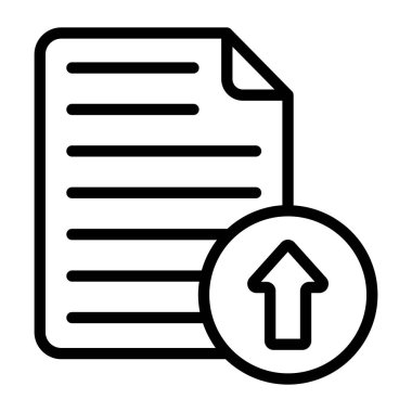 Dosya gönderme konsepti düz stil, ok ile dosya 