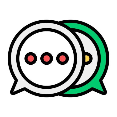 Düzenlenebilir sohbet simgesi, çevrimiçi sohbet