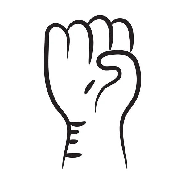 Empowerment Icon Design Hand Gesture Editable Vector — Stock Vector
