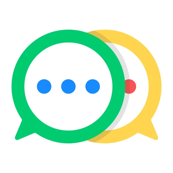 Icono Moda Editable Chat Conversación Línea — Vector de stock