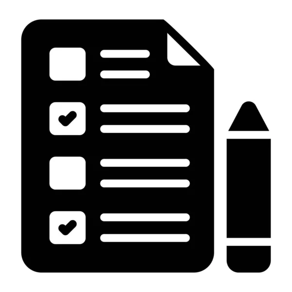 Means Gathering Information Survey Questionnaire — Stock Vector