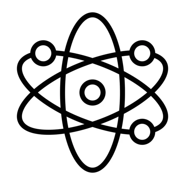 Плоский Векторный Стиль Ядерной Физики Редактируемый Значок — стоковый вектор