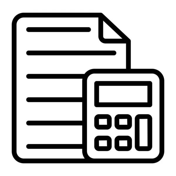 Калькулятор Файлом Вектор Оценки Затрат — стоковый вектор