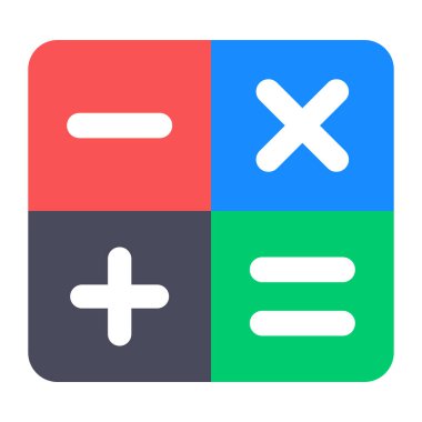 Hesaplama vektörü biçimi, düzenlenebilir simge 