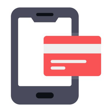 Cep telefonu konseptine sahip banka kartı cep telefonu ödemesi 