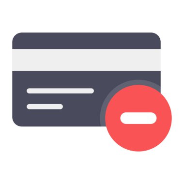 Düzenlenebilir düz biçimli kart blok simgesi 