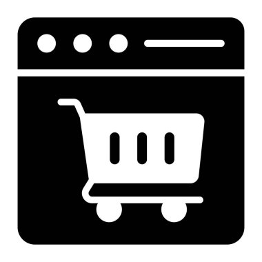 Alışveriş sitesinin modaya uygun düzenlenebilir vektörü 