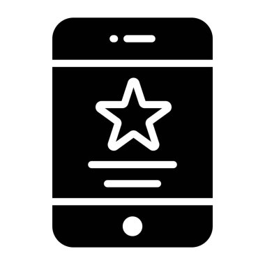 Mobil sıralama, akıllı telefon içinde yıldız 