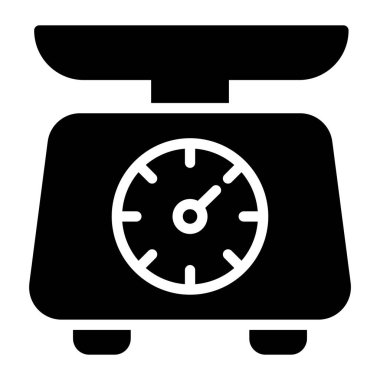 Endüstriyel ağırlık makinesi simgesi tasarımı, trend düz stil vektörü 