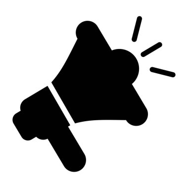 Modern düz stil tanıtım simgesi 