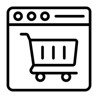 Alışveriş sitesinin modaya uygun düzenlenebilir vektörü 