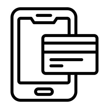 Cep telefonu konseptine sahip banka kartı cep telefonu ödemesi 