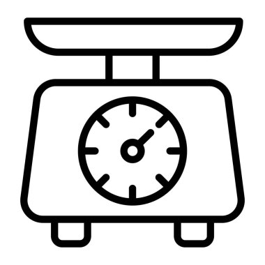 Endüstriyel ağırlık makinesi simgesi tasarımı, trend düz stil vektörü 