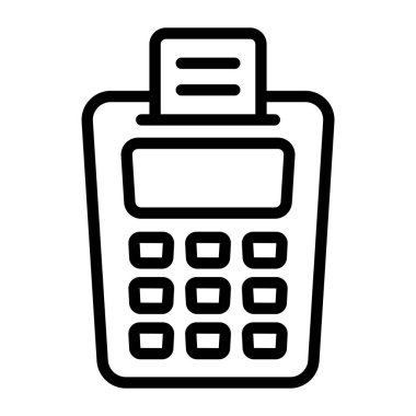 Pos, servis noktası düz stil 