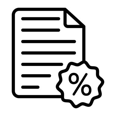 Fatura indirimi vektör biçimi, dosya yüzdesi 