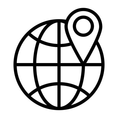 Küresel konum, küre düz vektörü olan yer tutucu 