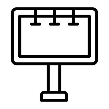 Düz bir reklam panosu. 