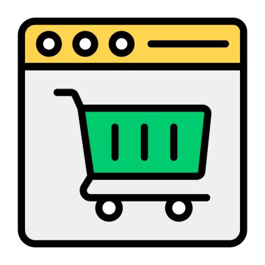 Alışveriş sitesinin modaya uygun düzenlenebilir vektörü 