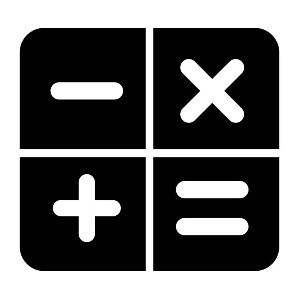 Art Des Berechnungsvektors Editierbares Symbol — Stockvektor