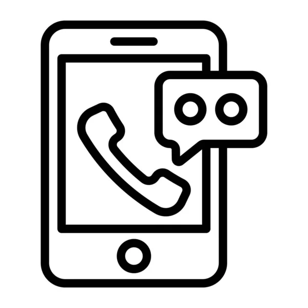Icono Comunicación Teléfonos Inteligentes Estilo Plano — Archivo Imágenes Vectoriales
