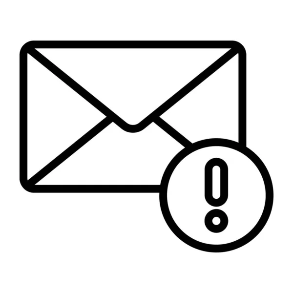Email Εικονίδιο Σφάλματος Στη Σύγχρονη Επίπεδη Σχεδίαση — Διανυσματικό Αρχείο