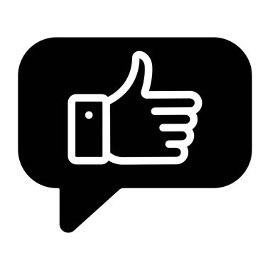 Temel El ileti baloncuğu içinde, geri bildirim simgesi