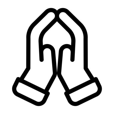 Eller. Web simgesi basit illüstrasyon