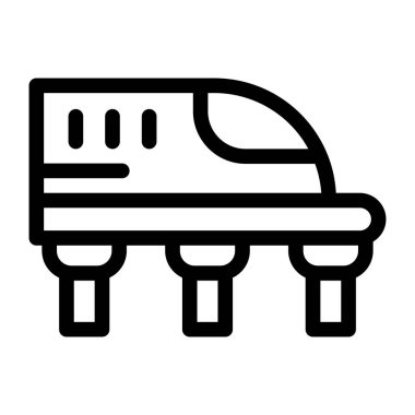 tren web simgesi basit tasarım  